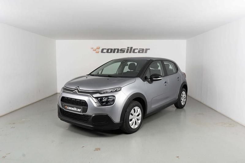 Cinza Usado 2022 Citroën C3 Feel Citadino | € 12.980 (Bom preço) - Imagem 1/4