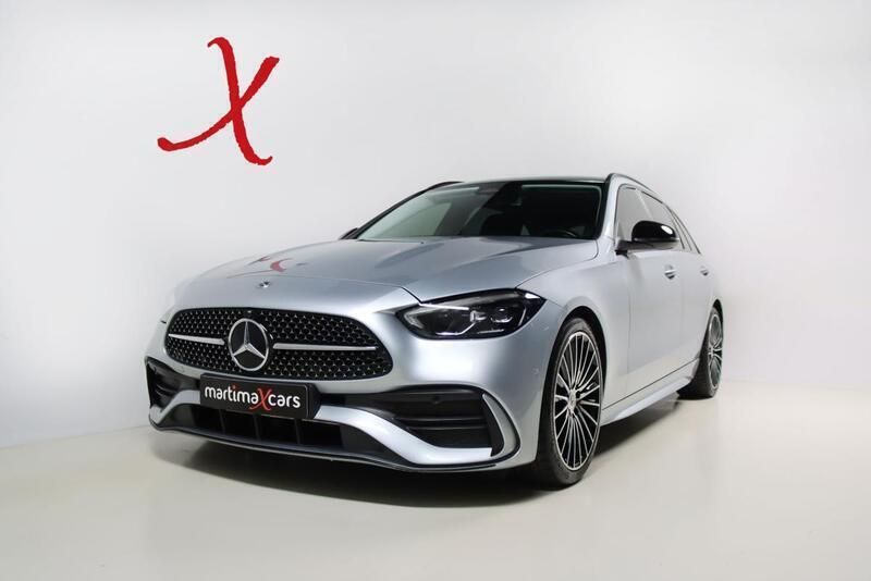 Cinzento Usado 2022 Mercedes C300 AMG line Carrinha | € 58.990 - Imagem 1/4