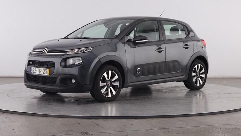 Cinzento Usado 2017 Citroën C3 Feel Citadino | € 9.599 (Preço justo) - Imagem 1/4