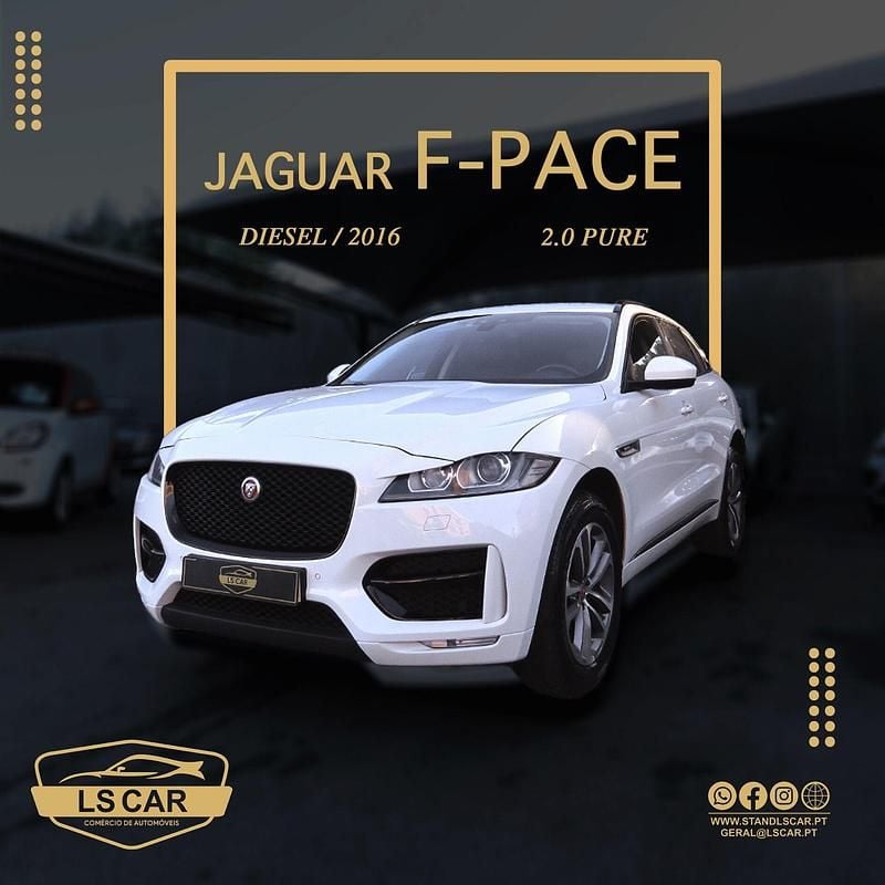 Branco Usado 2016 Jaguar F-Pace Pure SUV | € 26.500 (Preço elevado) - Imagem 1/4