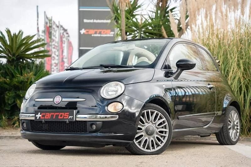 Preto Usado 2015 Fiat 500C Lounge Cabrios | € 9.900 (Preço justo) - Imagem 1/4