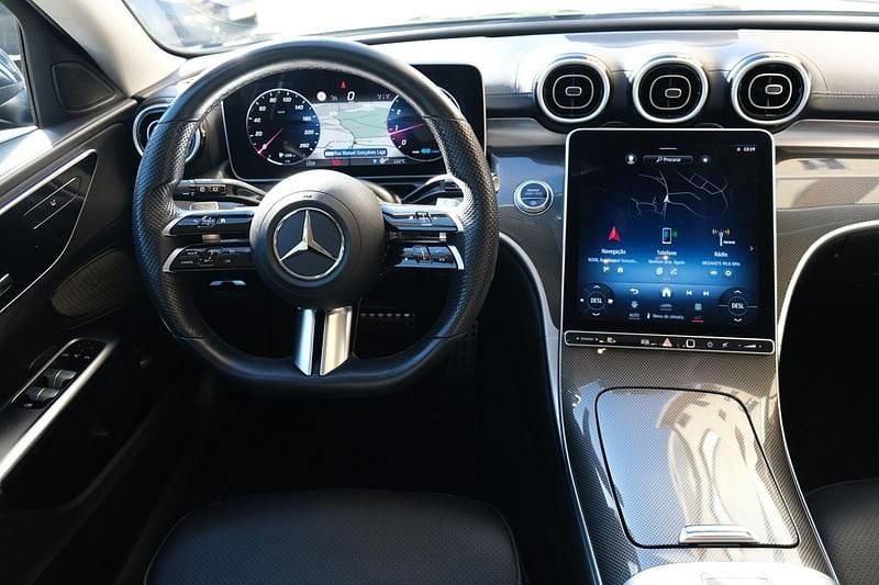 Usado Mercedes C200 AMG line 204 HP (150 kW) 2022 Azul Carrinha