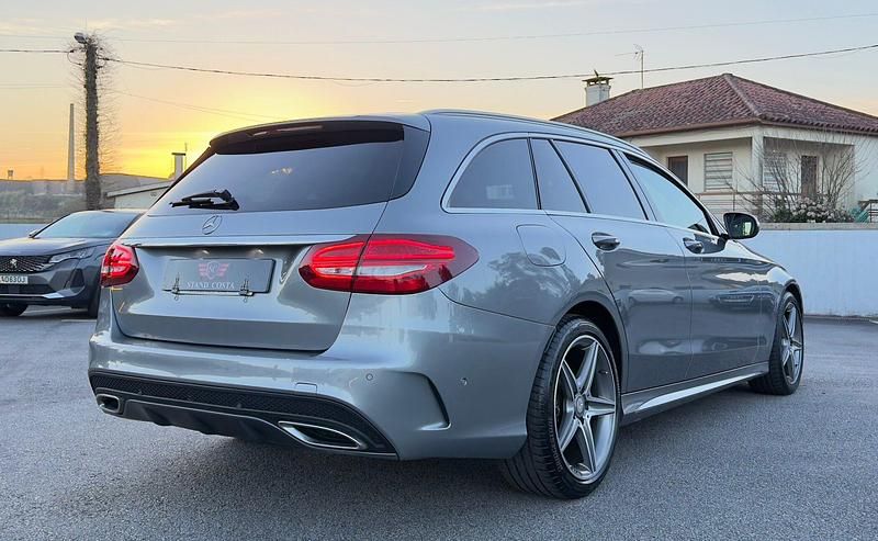 Usado Mercedes C220 AMG line 170 HP (125 kW) 2015 Cinza Carrinha