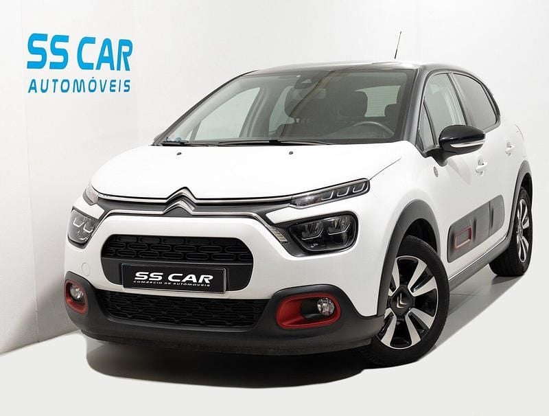 Branco Usado 2021 Citroën C3 PureTech Citadino | € 10.490 (Bom preço) - Imagem 1/4