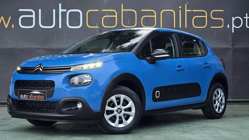 Azul Usado 2019 Citroën C3 Feel | € 11.500 - Imagem 1/4