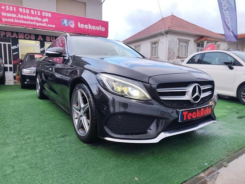 Preto Usado 2014 Mercedes C220 AMG line Carrinha | € 16.480 - Imagem 1/4