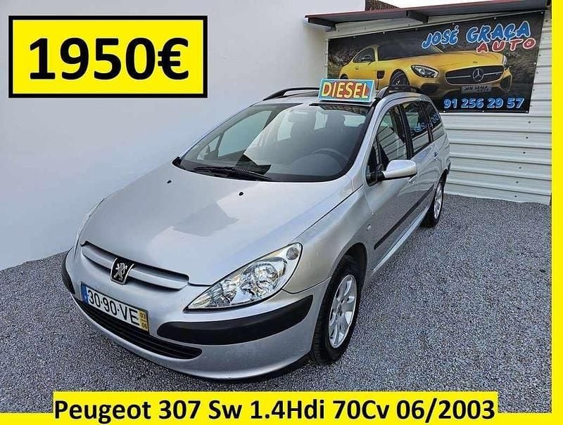 Cinzento Usado 2003 Peugeot 307 Carrinha | € 1.950 (Preço justo) - Imagem 1/4