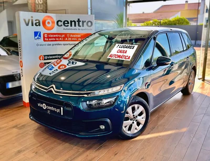 Azul Usado 2020 Citroën C4 SpaceTourer Feel Monovolume | € 16.400 (Preço justo) - Imagem 1/4