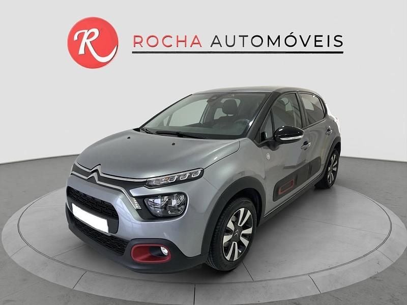 Cinza Usado 2021 Citroën C3 PureTech Citadino | € 12.490 (Bom preço) - Imagem 1/4