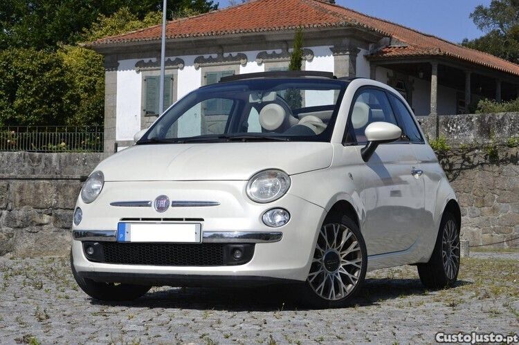 Branco Usado 2011 Fiat 500C Lounge Cabrios | € 6.750 - Imagem 1/1