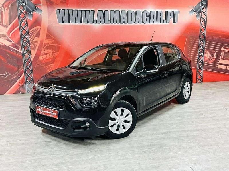 Preto Usado 2022 Citroën C3 PureTech Citadino | € 12.250 (Bom preço) - Imagem 1/4