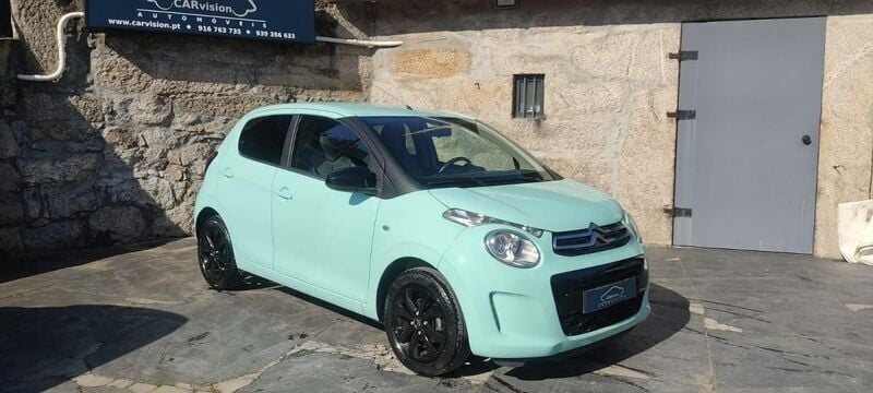 Azul Usado 2018 Citroën C1 Citadino | € 9.950 (Preço elevado) - Imagem 1/4