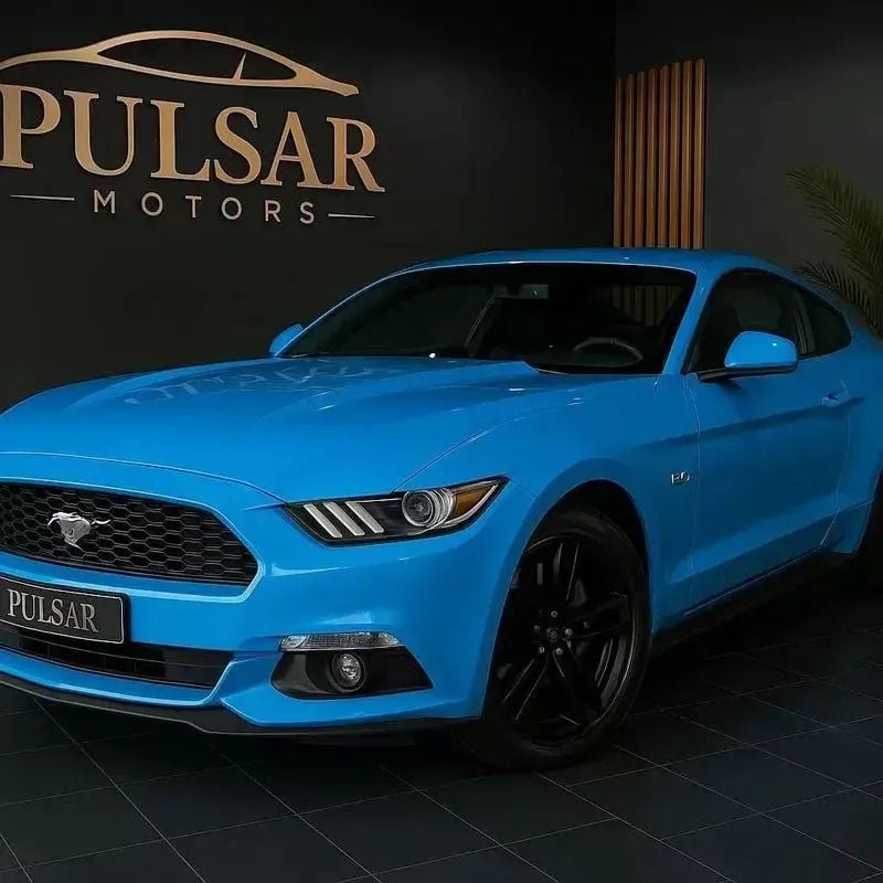 Azul Usado 2017 Ford Mustang Coupé | € 53.900 - Imagem 1/4
