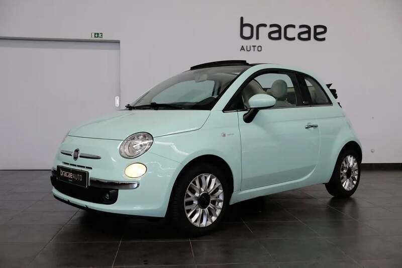 Verde Usado 2014 Fiat 500C Lounge Cabrios | € 8.750 (Preço justo) - Imagem 1/4