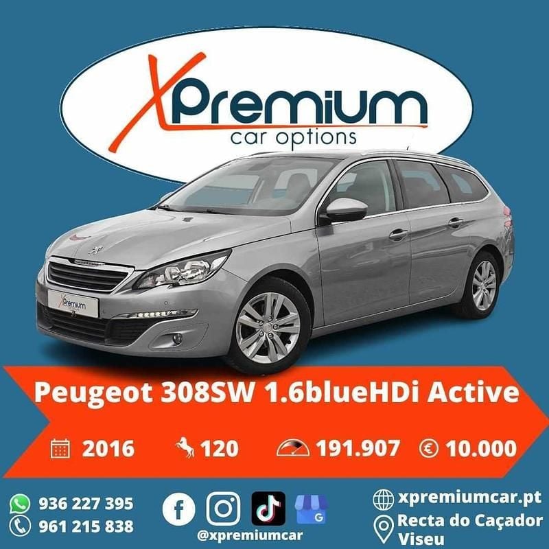 Cinzento Usado 2015 Peugeot 308 Carrinha | € 10.000 (Preço justo) - Imagem 1/4