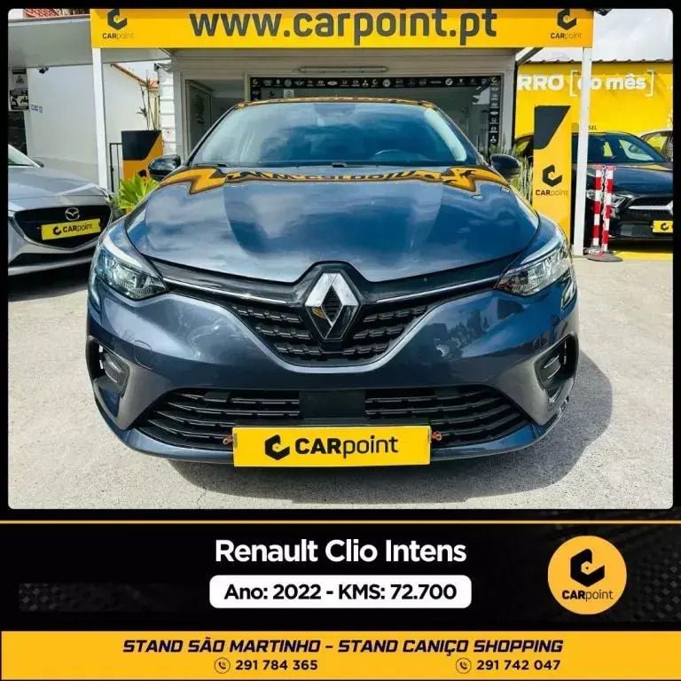 Cinzento Usado 2022 Renault Clio V Intens Citadino | € 20.900 (Caro) - Imagem 1/4