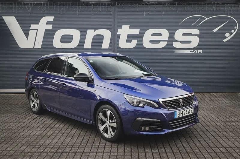 Usado Peugeot 308 SW GT-line 130 HP (95 kW) 2018 Azul escuro Carrinha