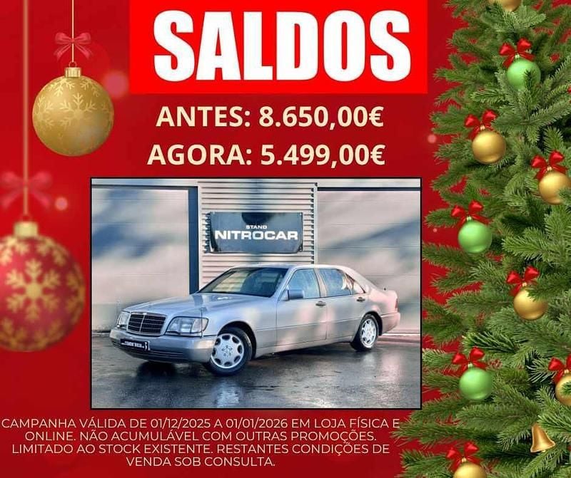 Cinzento Usado 1991 Mercedes S300 SE Sedan | € 5.499 - Imagem 1/4