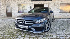 Cinza Usado 2016 Mercedes C180 AMG line | € 17.990 (Super Preço)