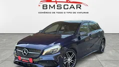 Azul Usado 2017 Mercedes A180 AMG line | € 18.990 (Preço justo)