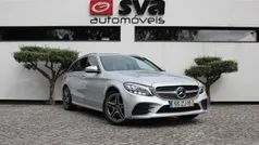 Cinza Usado 2019 Mercedes C220 AMG line Carrinha | € 29.990 (Bom preço)