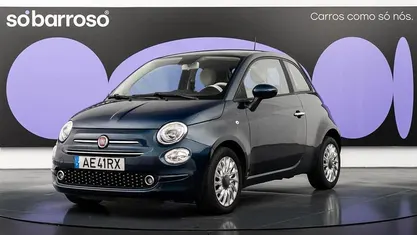 Azul Usado 2020 Fiat 500 Lounge Citadino | € 14.990 (Preço justo)