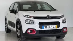 Branco Usado 2018 Citroën C3 PureTech Citadino | € 10.990 (Preço justo)