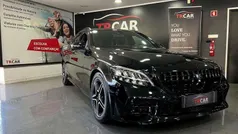 Preto Usado 2021 Mercedes C220 AMG line Carrinha | € 36.440 (Bom preço)