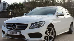 Branco Usado 2016 Mercedes C220 AMG line Carrinha | € 23.500 (Preço justo)
