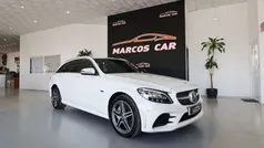 Branco Usado 2019 Mercedes C300e AMG line Carrinha | € 28.900 (Preço justo)