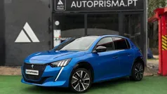 Azul Usado 2021 Peugeot e-208 GT Citadino | € 17.900 (Preço justo)