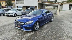 Azul Usado 2017 Mercedes C220 AMG line Coupé | € 27.750 (Preço justo)