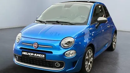 Azul Usado 2021 Fiat 500 | € 10.750 (Preço justo)