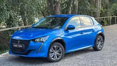Azul Usado 2021 Peugeot e-208 Allure Citadino | € 14.790 (Bom preço)