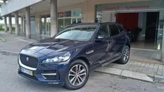 Azul Usado 2017 Jaguar F-Pace SUV | € 31.500 (Preço justo)