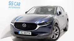Azul Usado 2021 Mazda CX-30 Exclusive-Line SUV | € 17.250 (Preço justo)