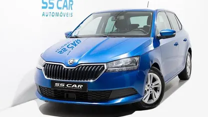 Azul Usado 2021 Skoda Fabia Ambition | € 9.950 (Super Preço)