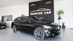 Preto Usado 2020 Mercedes C300e AMG line Carrinha | € 30.400 (Preço justo)