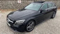 Preto Usado 2018 Mercedes C220 AMG line Carrinha | € 29.850 (Preço justo)