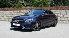 Azul Usado 2015 Mercedes C200 AMG line Sedan | € 19.950 (Bom preço)