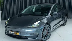 Cinzento Usado 2021 Tesla Model 3 Performance Sedan | € 32.800 (Preço justo)