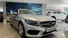 Cinzento Usado 2016 Mercedes C220 AMG line Coupé | € 31.900 (Preço justo)