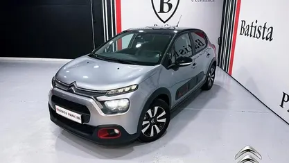 Cinzento Usado 2021 Citroën C3 PureTech | € 10.900 (Preço justo)