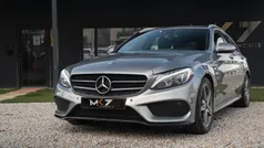Cinza Usado 2015 Mercedes C220 AMG line | € 20.990 (Preço justo)