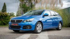 Azul Usado 2020 Peugeot 308 Allure Carrinha | € 15.700 (Preço justo)