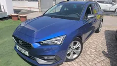 Azul Usado 2021 Seat Leon ST Carrinha | € 21.490 (Preço justo)