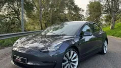 Cinzento Usado 2021 Tesla Model 3 Long Range Sedan | € 32.990 (Preço justo)