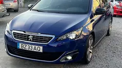 Azul Usado 2017 Peugeot 308 GT-line Carrinha | € 9.999 (Preço justo)