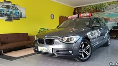 Cinza Usado 2014 BMW 118 Sport Line Citadino | € 14.950 (Preço justo)