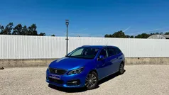 Azul Usado 2021 Peugeot 308 Allure Carrinha | € 17.990 (Preço justo)
